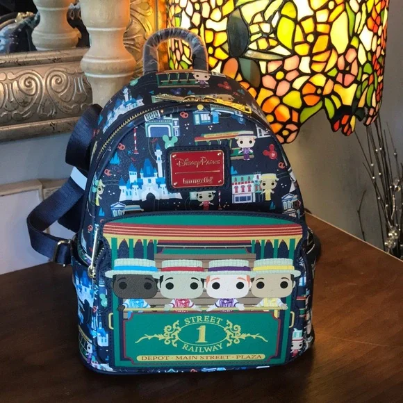 Loungefly Main Street Disney Parks Backpack. New with tags. s-l400.jpg main image 4